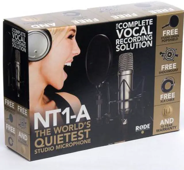 Alt view image 2 of 17 - Rode Microphones NT1-A Quiet Studio Condenser Microphone