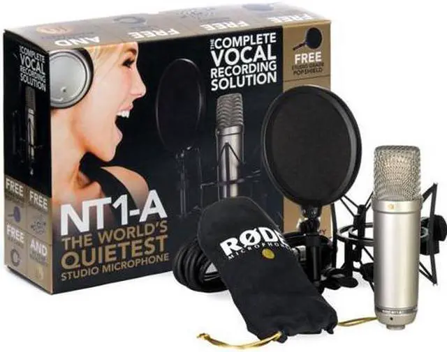 Alt view image 3 of 17 - Rode Microphones NT1-A Quiet Studio Condenser Microphone
