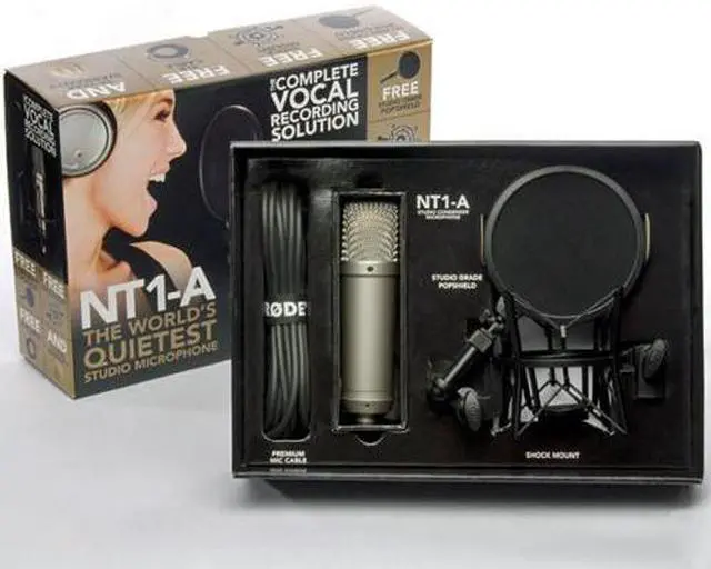 Alt view image 5 of 17 - Rode Microphones NT1-A Quiet Studio Condenser Microphone