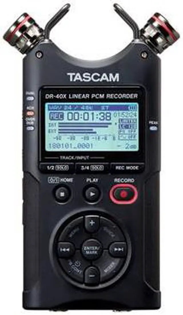 Alt view image 2 of 20 - Tascam DR-40X Handheld Portable Recorder