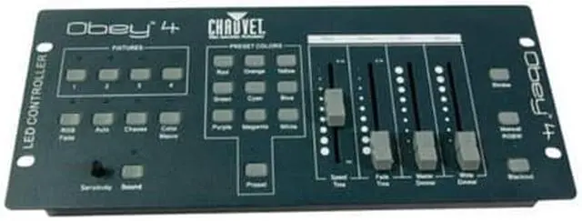 Alt view image 5 of 8 - Chauvet Obey 4 Compact DMX 512 Controller DMX Lighting Controller