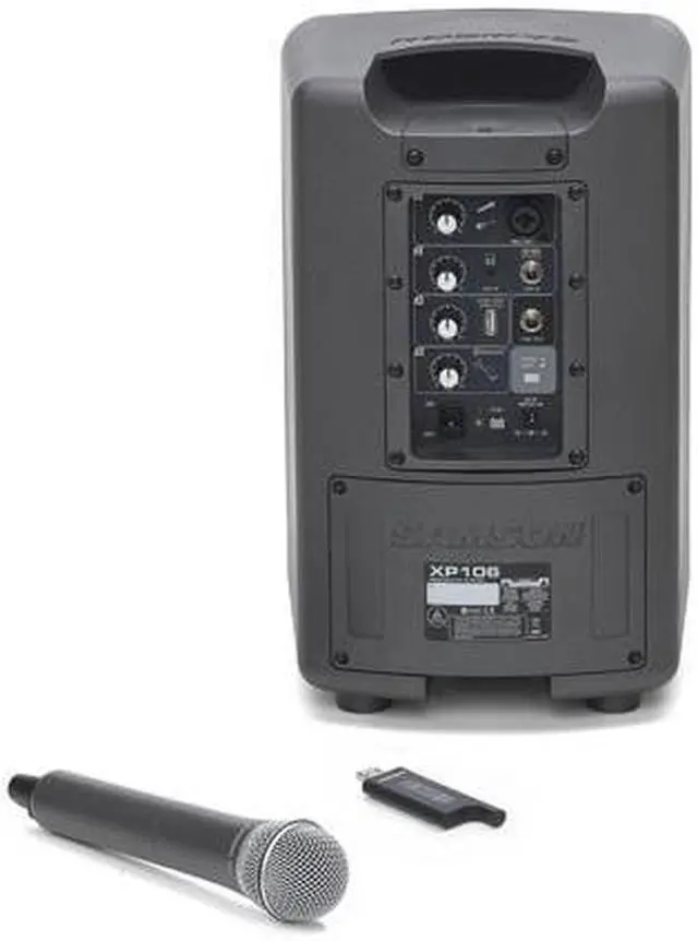 Alt view image 8 of 20 - Samson Expedition XP106w Rechargeable Wireless Portable PA System with Bluetooth