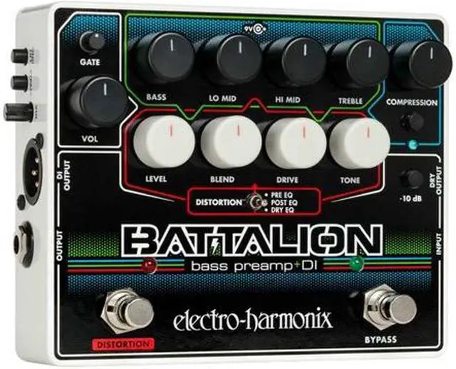 Alt view image 2 of 12 - Electro-Harmonix Battalion Bass Preamp & DI Pedal