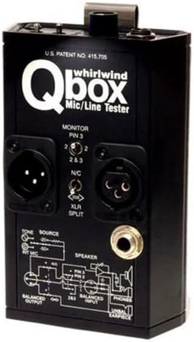 Main image of Whirlwind Qbox REV 2 Mic and Line Tester