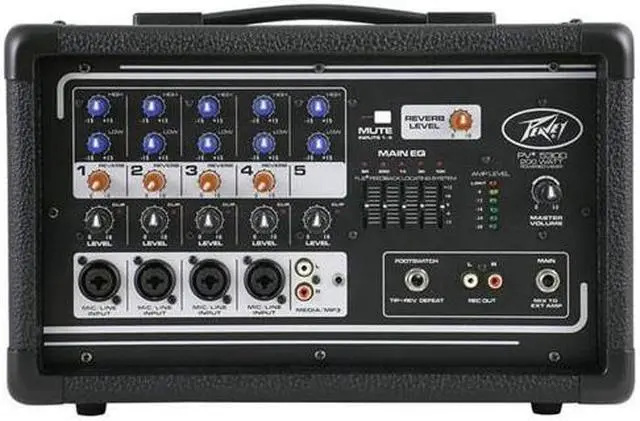 Alt view image 4 of 20 - All-in-one powered mixer providing up to four combination XLR & 1/4-in inputs using premium mic prea