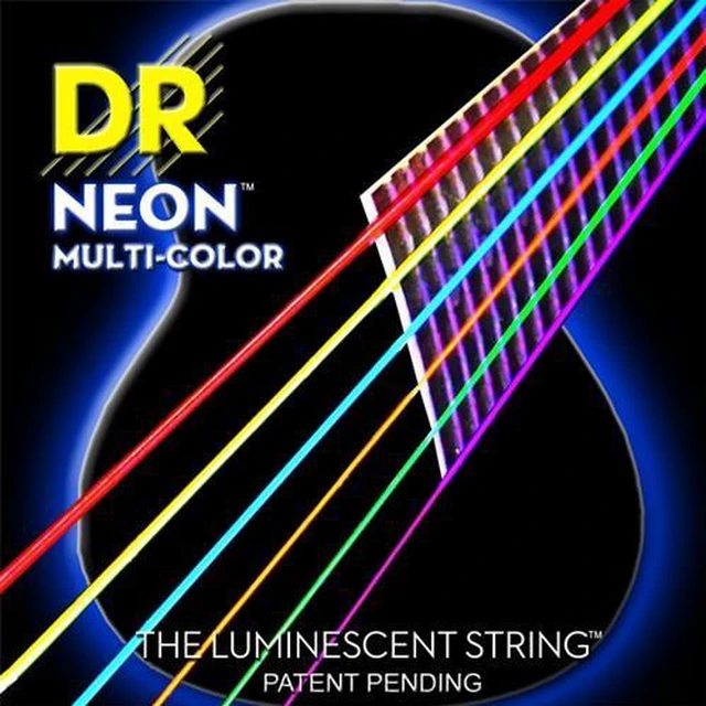 Alt view image 4 of 15 - DR Strings - NEON - MULTI COLOR - Acoustic Guitar Strings MED LT NMCA-11 - 11-50