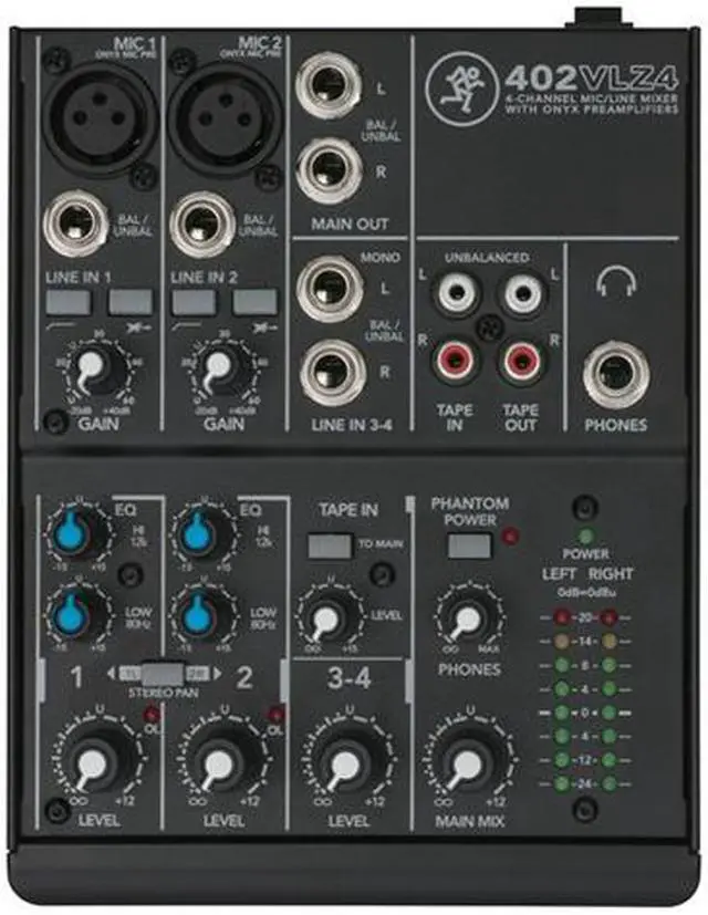 Main image of Mackie 402VLZ4 4-Channel Ultra-Compact Mixer
