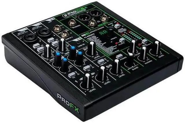 Alt view image 11 of 20 - Mackie ProFX Series, 6 Mixer - Unpowered, 6-Channel w/USB (ProFX6v3)