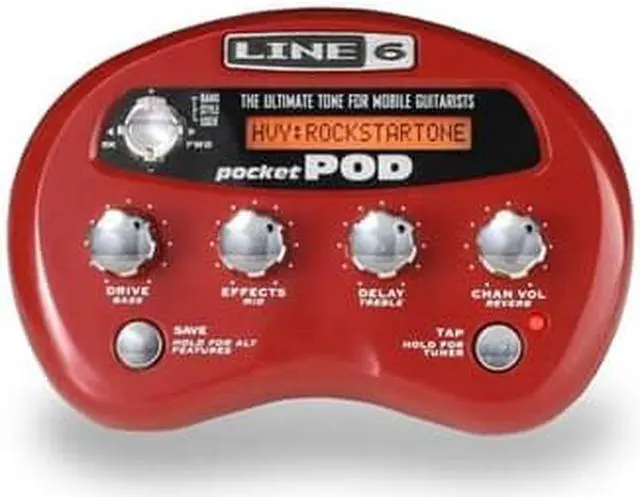 Alt view image 14 of 20 - Line 6 Pocket POD - Mini Guitar Amp Modeler Guitar Multi-Effect