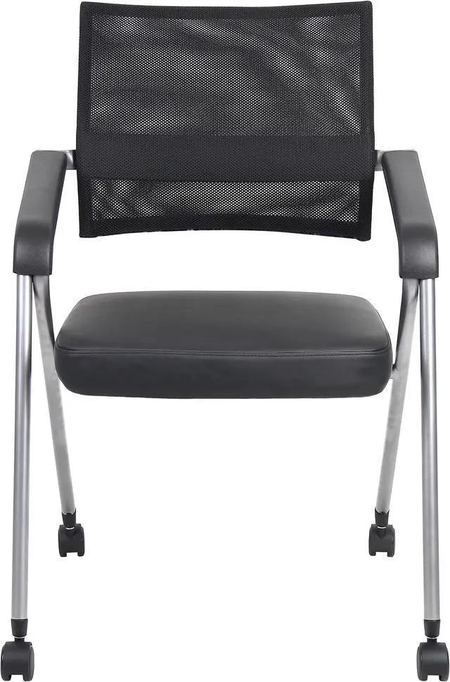 Alt view image 3 of 6 - Boss Office Products Boss Black Mesh Training Chair B1806P-BK-2
