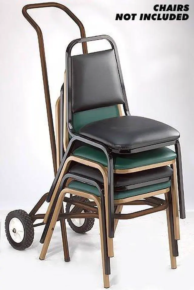 Alt view image 2 of 6 - NPS DY9000 Dolly For 9000 Series Chairs - 1,375 lb Capacity - 18" x 34" x 52 - Brown