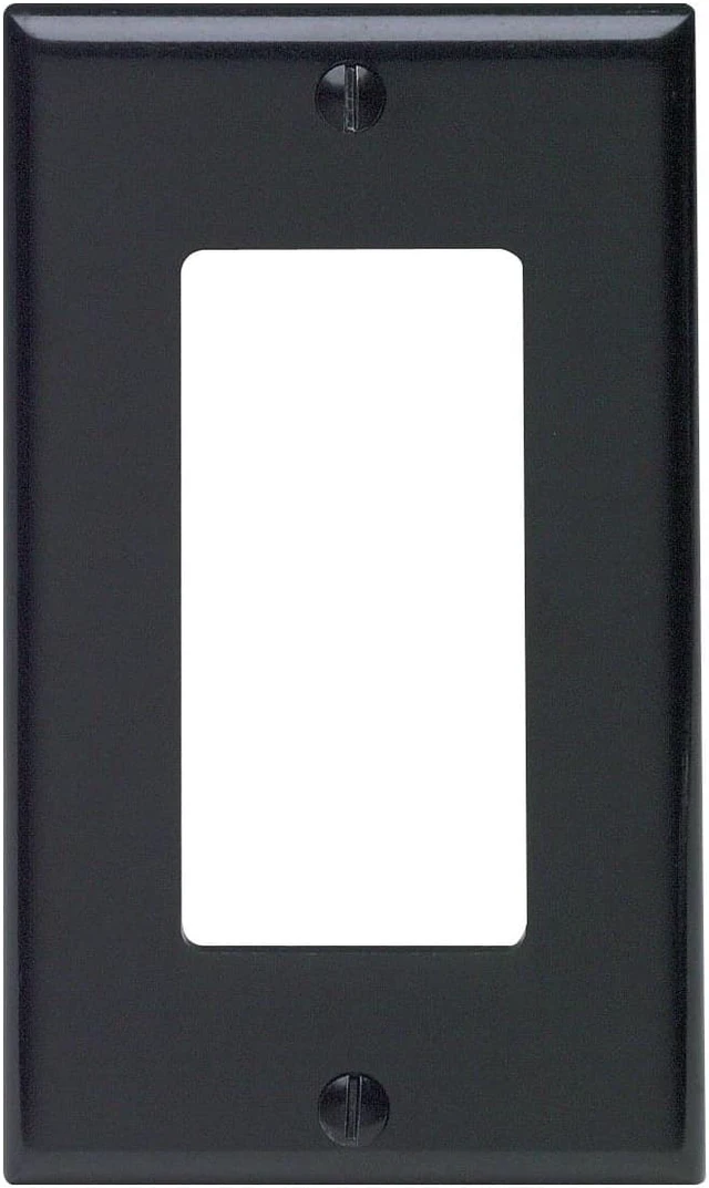 Alt view image 3 of 7 - 1 Gang Decora Plate Black