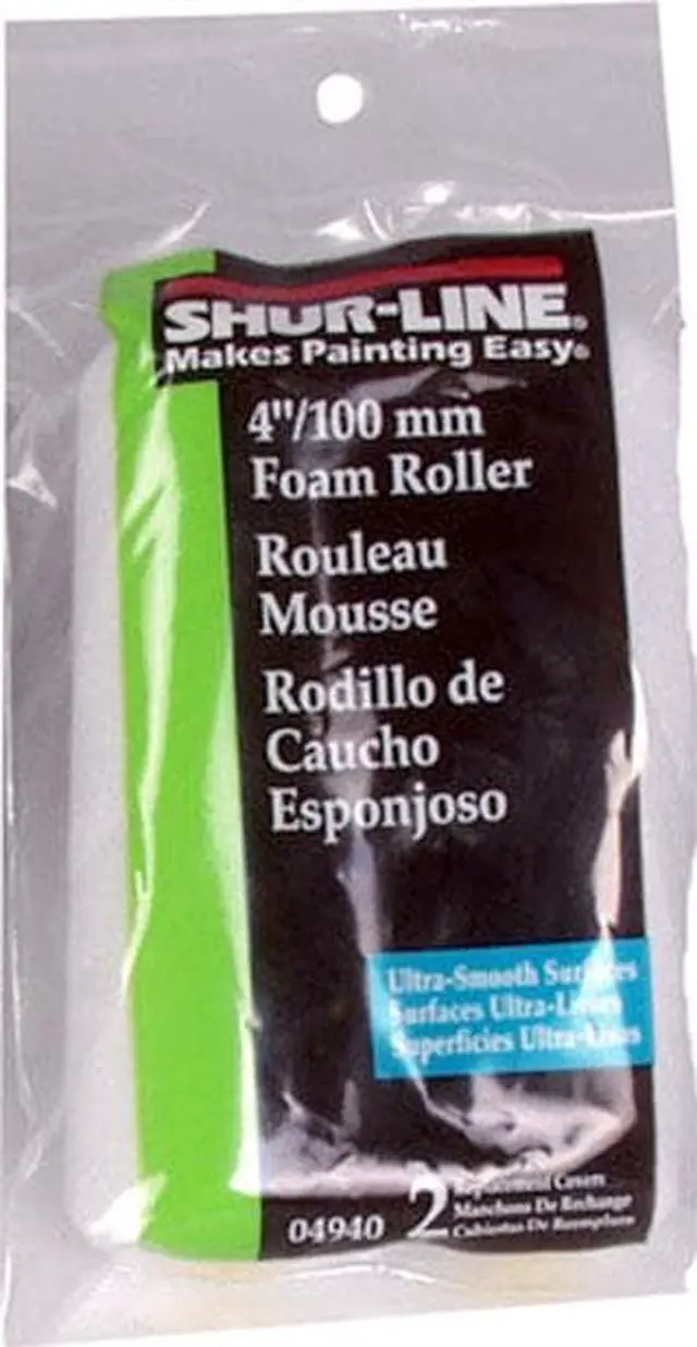 Alt view image 2 of 6 - Shur-Line Cabinets & Doors 4 In. x 3/8 In. Foam Roller Cover (2-Pack) 2006694