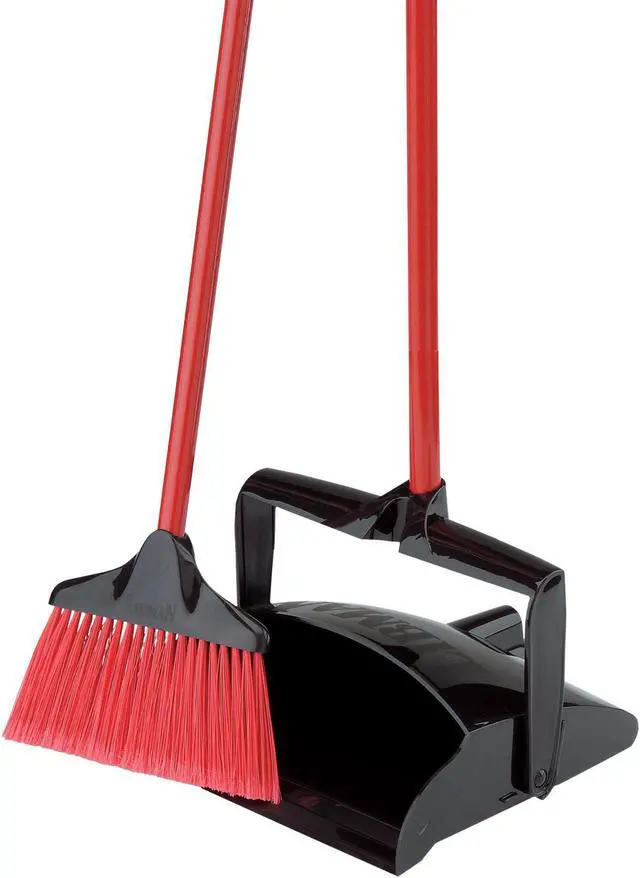 Alt view image 2 of 6 - LIBMAN 919 Broom and DustPan, OpenLid, 11-1/2x11-1/2