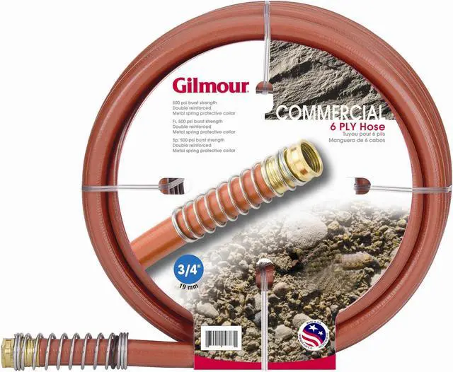 Main image of Gilmour Professional Commercial Hose - 75 ft - Rubber, Vinyl, Brass, Steel,