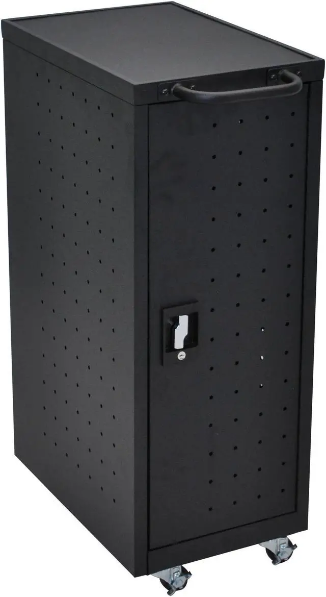 Alt view image 2 of 19 - Luxor Black 12 Laptop Charging Cart Includes Electrical Outlets