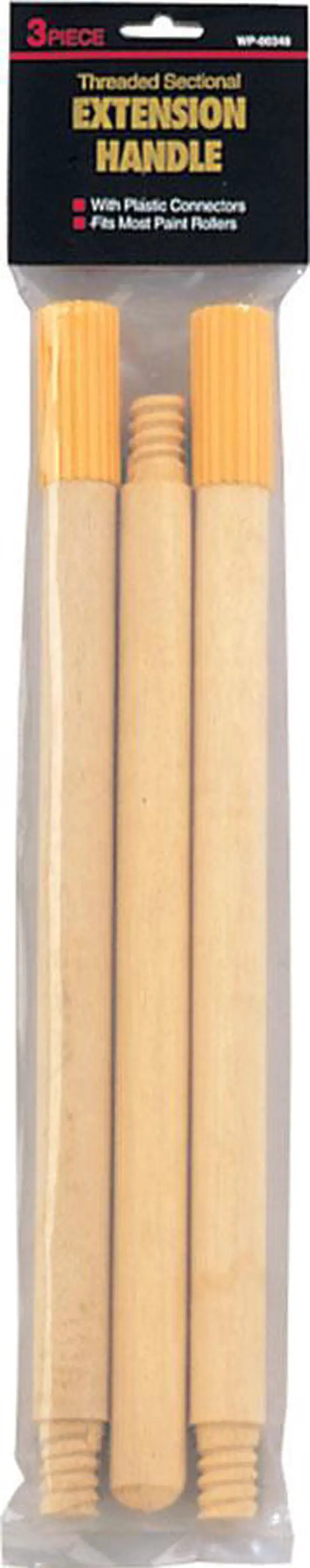 Alt view image 2 of 2 - GAM Paint Brushes, WP00348, 3 Piece Sectional, 42", Wood Extension Pole