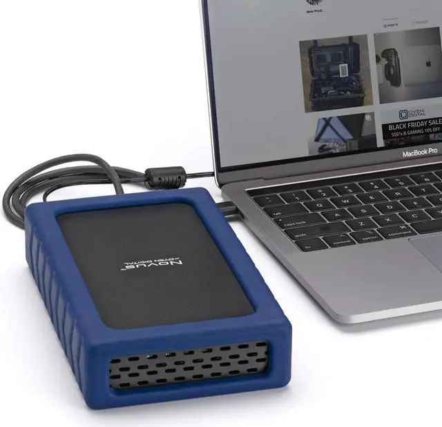 Alt view image 7 of 7 - Novus 20TB External USB-C 7200RPM Rugged Hard Drive
