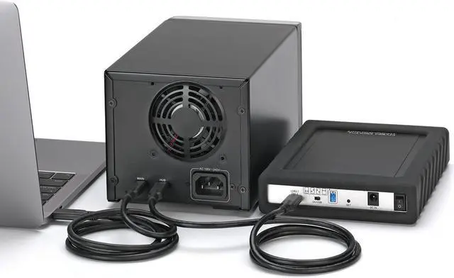 Alt view image 4 of 5 - Mobius 2C RAID 2-Bay USB-C Hard Drive Enclosure