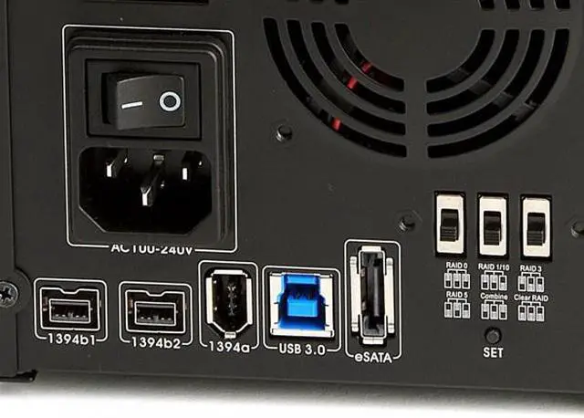 Alt view image 5 of 6 - Oyen Digital 60TB Mobius 5-Bay FireWire 800, eSATA, USB 3.0 RAID Hard Drive Array