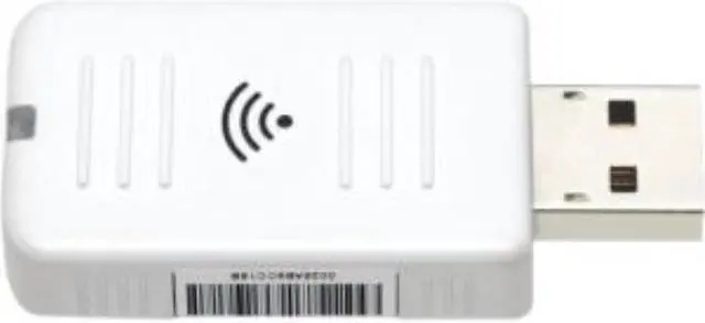 Main image of Epson ELPAP10 IEEE 802.11b/g/n - Wi-Fi Adapter for Projector - USB - 54 Mbit/s - 2.40 GHz ISM - 5 GHz UNII - External - V12H731P02