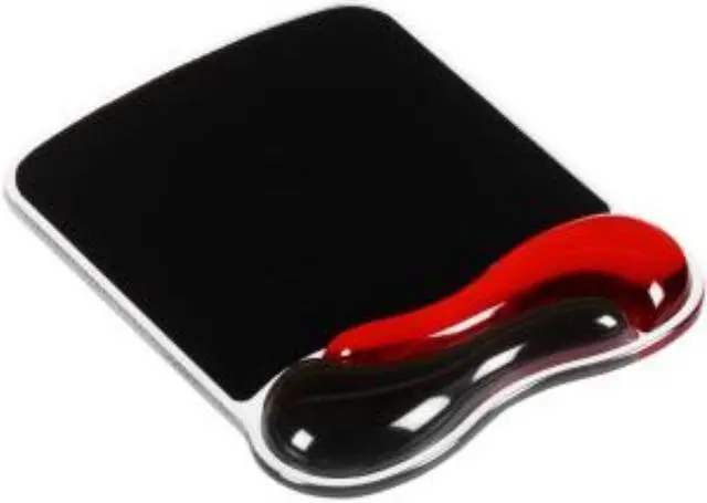 Main image of Kensington Duo Gel Mouse Pad Wrist Rest - Black, Red - Gel, Vinyl FOR MOUSE - K62402AM