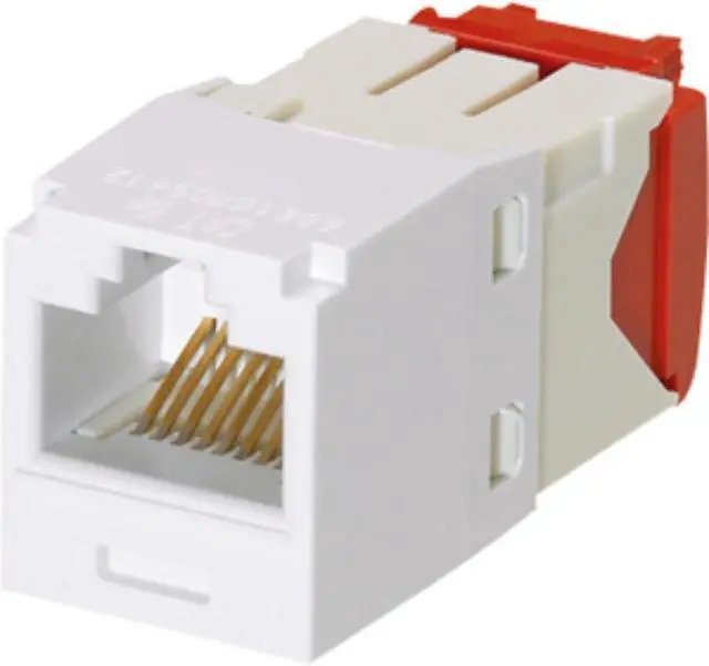 Main image of Panduit Mini-Com CJ5E88TGWH-24 UTP Cat.5e Network Connector - 1 x RJ-45 Female - White STYLE - CJ5E88TGWH-24