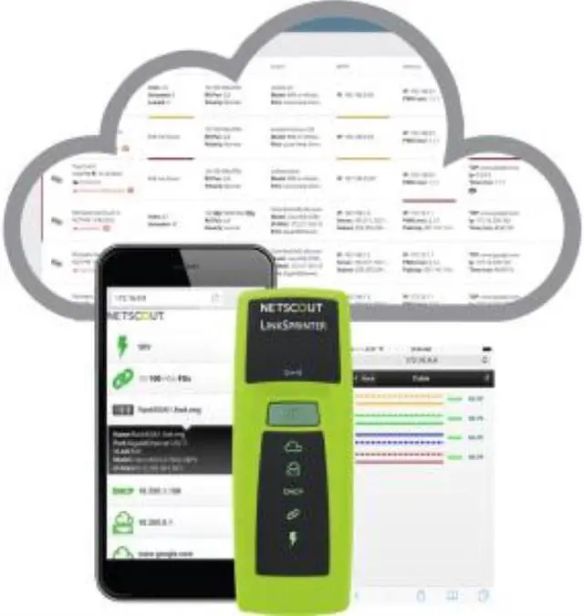 Main image of NetScout LinkSprinter Network Tester - PoE Testing - Twisted Pair - Wi-Fi 300 - LSPRNTR-300