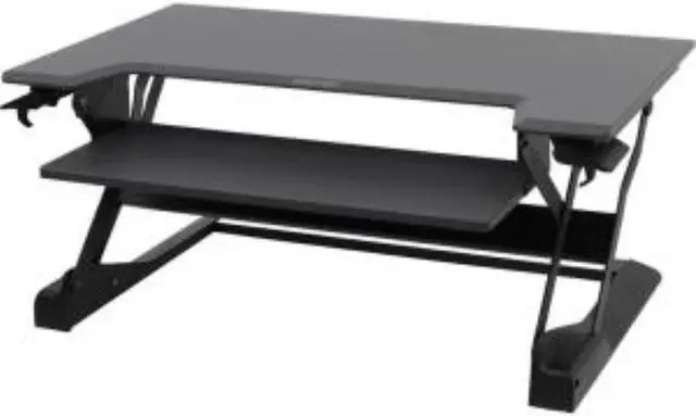 Main image of Ergotron WorkFit-TL, Sit-Stand Desktop Workstation (black) - Rectangle Top - 37.50" Table Top Width x 25" Table Top Depth - Black - 33-406-085