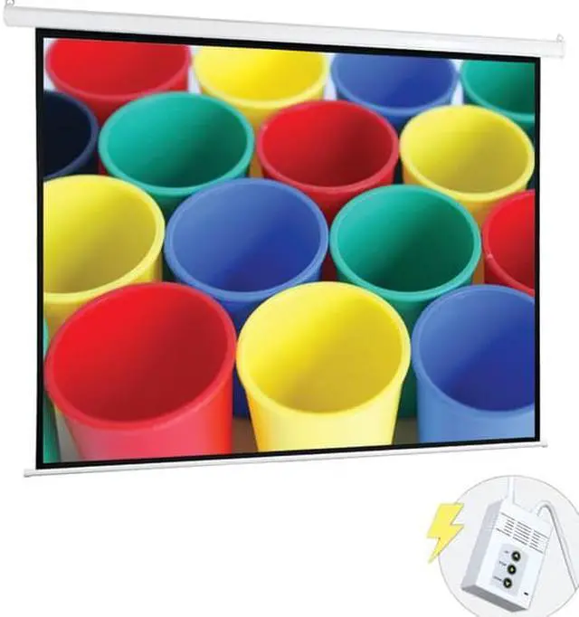 Alt view image 3 of 3 - Pyle PRJELMT76 Motorized Projector Screen (72")