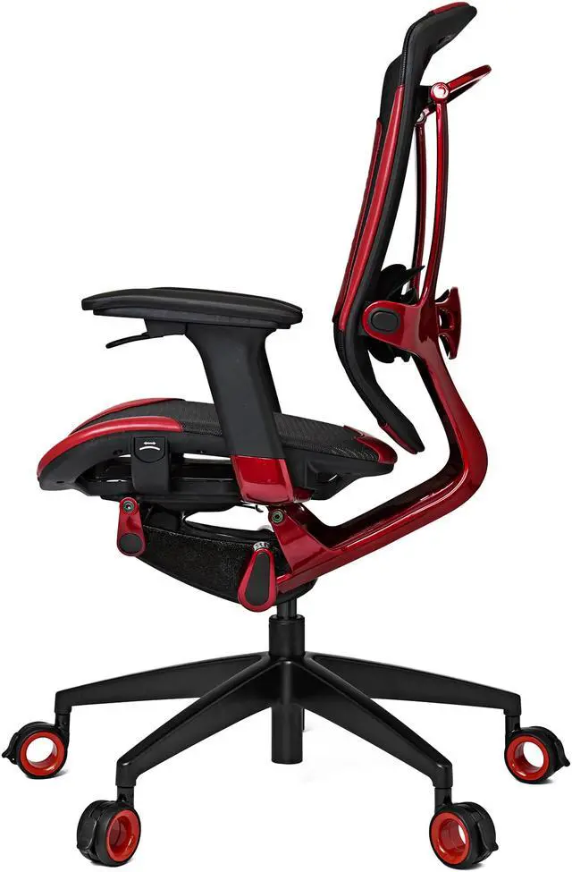 Alt view image 5 of 6 - Vertagear Gaming Series Triigger Line 350 Ergonomic Office Chair Special Edition Red