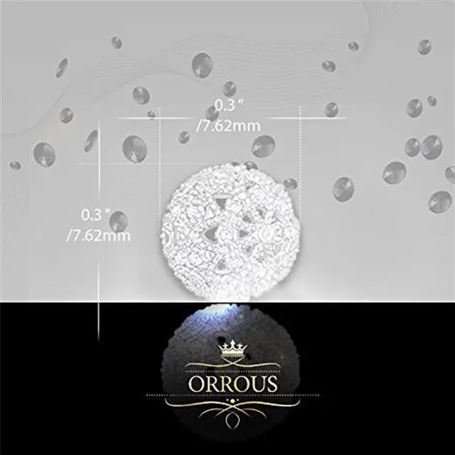 Alt view image 3 of 4 - 18k White Gold Plated Cubic Zirconia Princess Cut Solitaire Reversible Ball Stud Earrings (0.50 carats)
