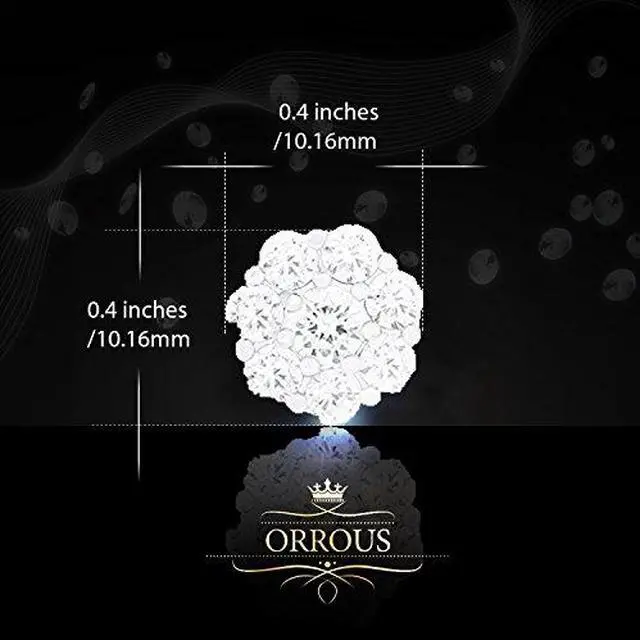 Alt view image 3 of 3 - 18k Gold Plated Cubic Zirconia Flower Stud Earrings