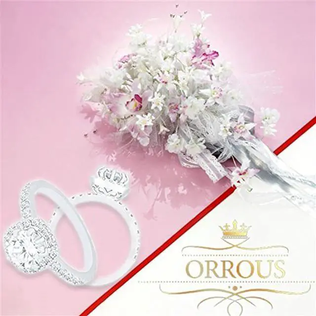 Alt view image 3 of 3 - 18k White Gold Plated Cushion Halo Cubic Zirconia Engagement Ring Bridal Jewelry (1.90 Carats)