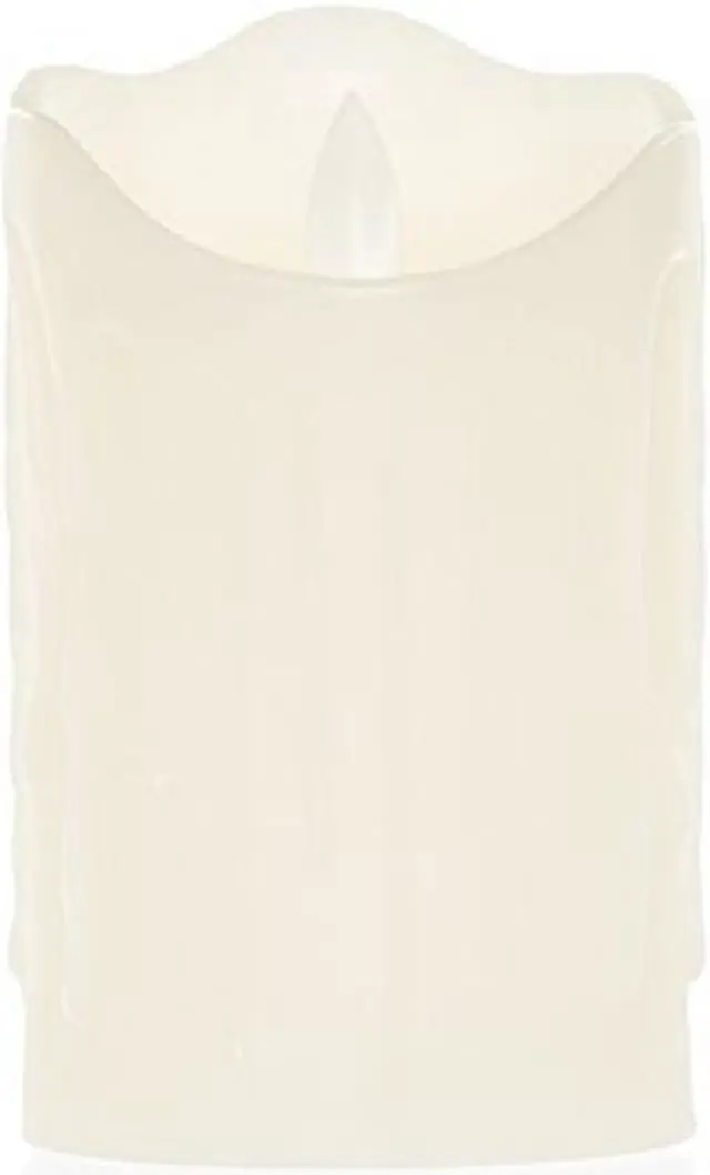 Main image of Etronic Real Wax 3D Dancing Flame Tear Wave Shaped Flickering Flameless Battery Powered LED Pillar Dripless Motion Candle