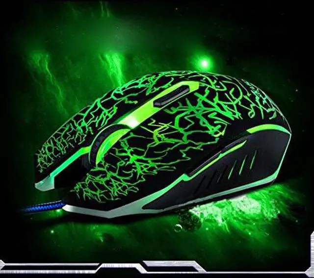 Alt view image 4 of 4 - Topwin Professional Colorful Backlight 4000DPI Optical Wired Gaming Mouse Mice