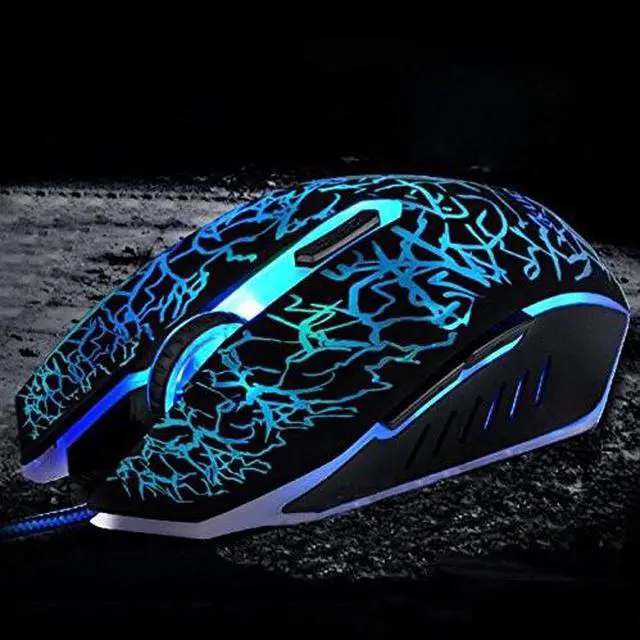 Alt view image 3 of 4 - Topwin Professional Colorful Backlight 4000DPI Optical Wired Gaming Mouse Mice