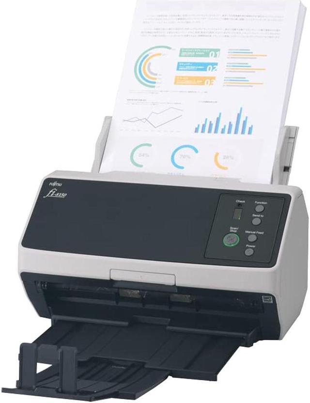 Alt view image 3 of 12 - Ricoh Image Scanner fi-8150 PA03810-B105 ADF (Automatic Document Feeder) / Manual Feed, Duplex Document Scanner