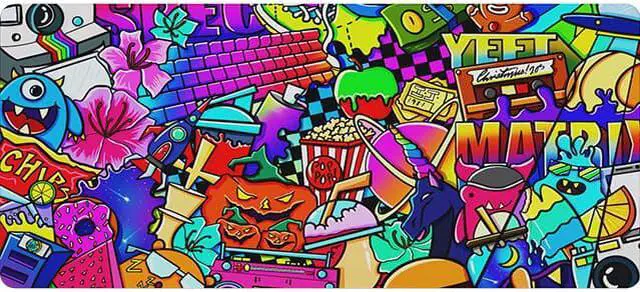 Main image of Matrix Color Blast Gaming Mousepad
