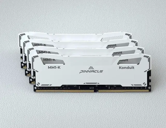 Alt view image 5 of 7 - Timetec Pinnacle Konduit 32GB KIT(2x16GB) DDR4 3200MHz PC4-25600 CL16-20-20-40 1.35V Dual Rank Compatible for AMD and Intel Desktop Gaming PC Memory Module - White