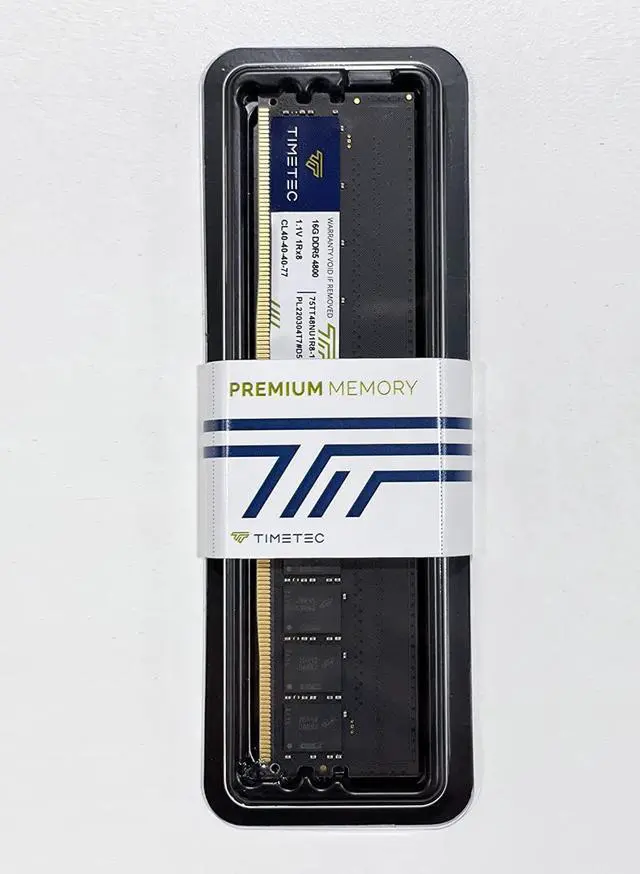 Alt view image 5 of 7 - Timetec 16GB DDR5 4800MHz PC5-38400 Unbuffered Non-ECC 1.1V CL40 1Rx8 Single Rank 288 Pin UDIMM Desktop Memory RAM Module Upgrade (16GB)