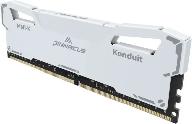 Alt view image 3 of 6 - Timetec Pinnacle Konduit 16GB DDR4 3600MHz PC4-28800 CL18-22-22-42 XMP2.0 Overclocking 1.35V Dual Rank Compatible for AMD and Intel Desktop Gaming PC Memory Module - White