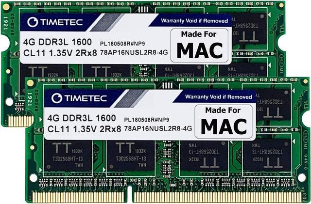Timetec Hynix IC 8GB KIT(2x4GB) Compatible for Apple DDR3L 1600MHz for Early/Mid/Late 2011, Mid/Late 2012, Early/Late 2013, 2014, Late 2015 MacBook Pro, iMac, Mac Mini (8GB Laptop Memory -