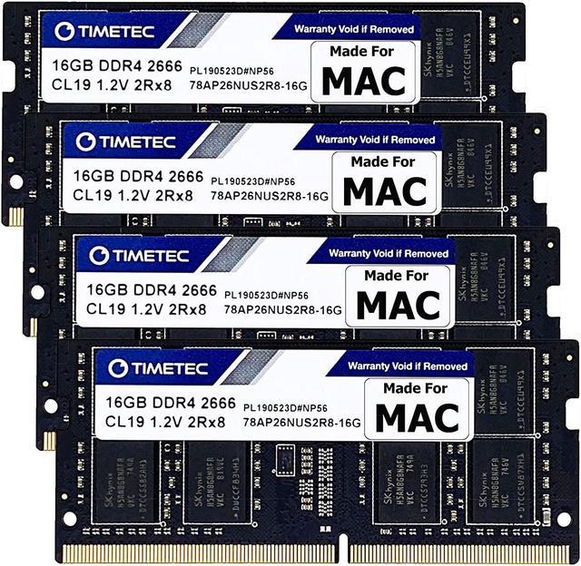Timetec Hynix IC 64GB KIT(4x16GB) Compatible for Apple 2019 iMac 27-inch w/Retina 5K Display DDR4 2666MHz PC4-21300 CL19 1.2V SODIMM Memory RAM Upgrade (64GB KIT(4x16GB)) Laptop Memory - Newegg.com
