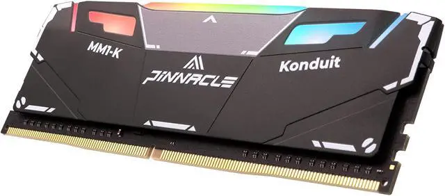 Alt view image 5 of 8 - Timetec Pinnacle Konduit RGB 16GB KIT(2x8GB) DDR4 3200MHz PC4-25600 CL16-18-18-38 1.35V Compatible for AMD and Intel Desktop Gaming Memory Module RAM (PKMD4U3200C16CHB8GK2)