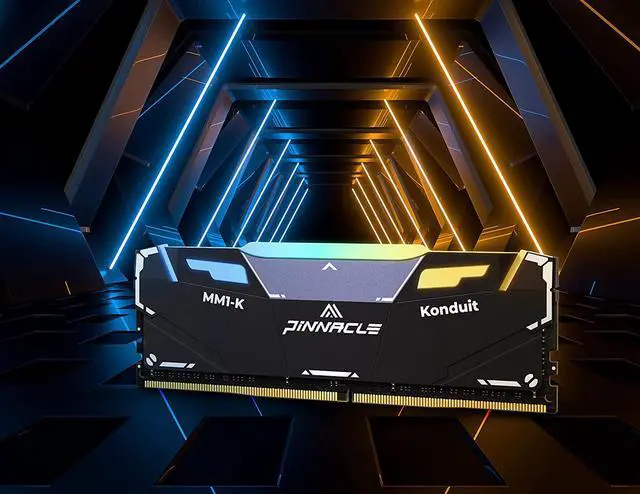 Alt view image 3 of 8 - Timetec Pinnacle Konduit RGB 16GB KIT(2x8GB) DDR4 3200MHz PC4-25600 CL16-18-18-38 1.35V Compatible for AMD and Intel Desktop Gaming Memory Module RAM (PKMD4U3200C16CHB8GK2)