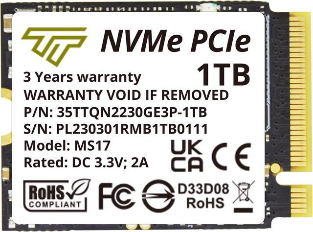 M2 2230 SSD (1TB PCIE GEN 3X4 NVME)