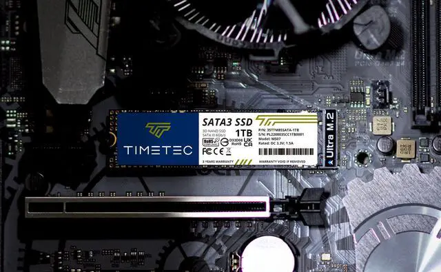 Alt view image 6 of 8 - Timetec 1TB 3D NAND M.2 2280 SATA Internal Solid State Drive