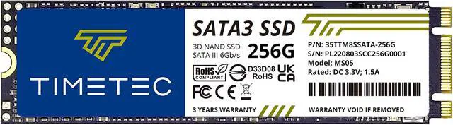 Main image of Timetec 256GB 3D NAND M.2 2280 SATA Internal Solid State Drive