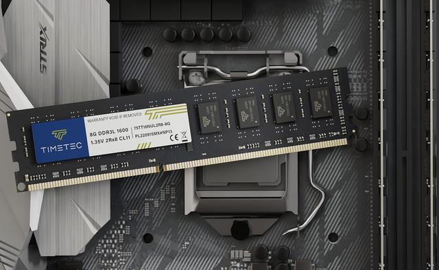 Alt view image 6 of 7 - Timetec 16GB KIT(2x8GB) DDR3L / DDR3 1600MHz (DDR3L-1600) PC3L-12800 / PC3-12800 Non-ECC Unbuffered 1.35V/1.5V CL11 2Rx8 Dual Rank 240 Pin UDIMM Desktop PC Computer Memory RAM(SDRAM) Module Upgrade
